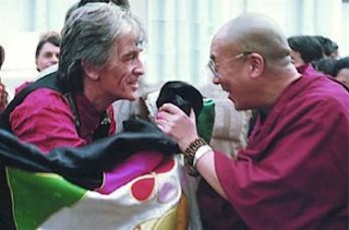 Dheeraj with the Dalai Lama